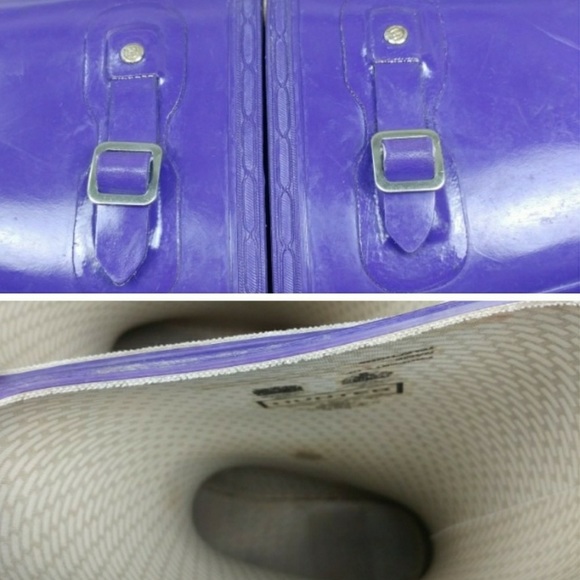 Hunter Kids Gloss Purple size 4 - Picture 7 of 7